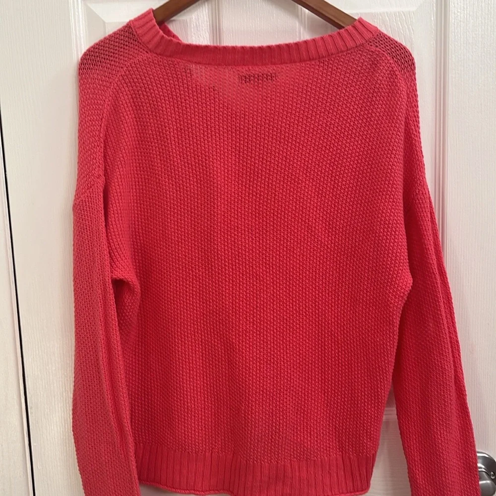 Pink Coral American Eagle Cotton Sweater Size Small - Picture 5 of 5